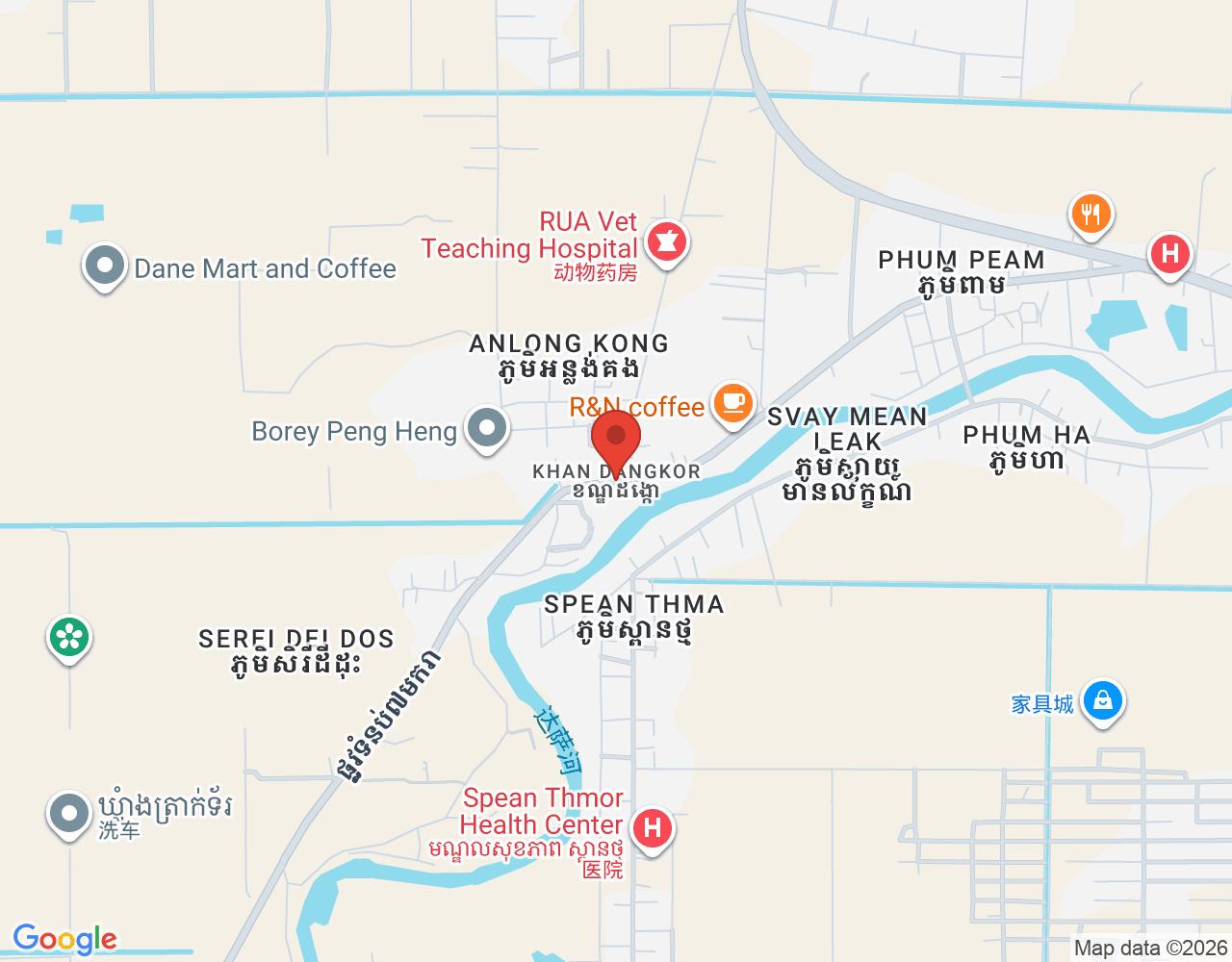 ផ្នែកលក់ខាងក្រៅ location map