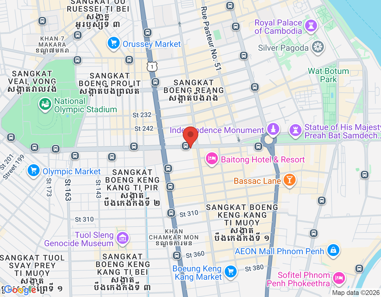 Small Business Loan Trainee location map