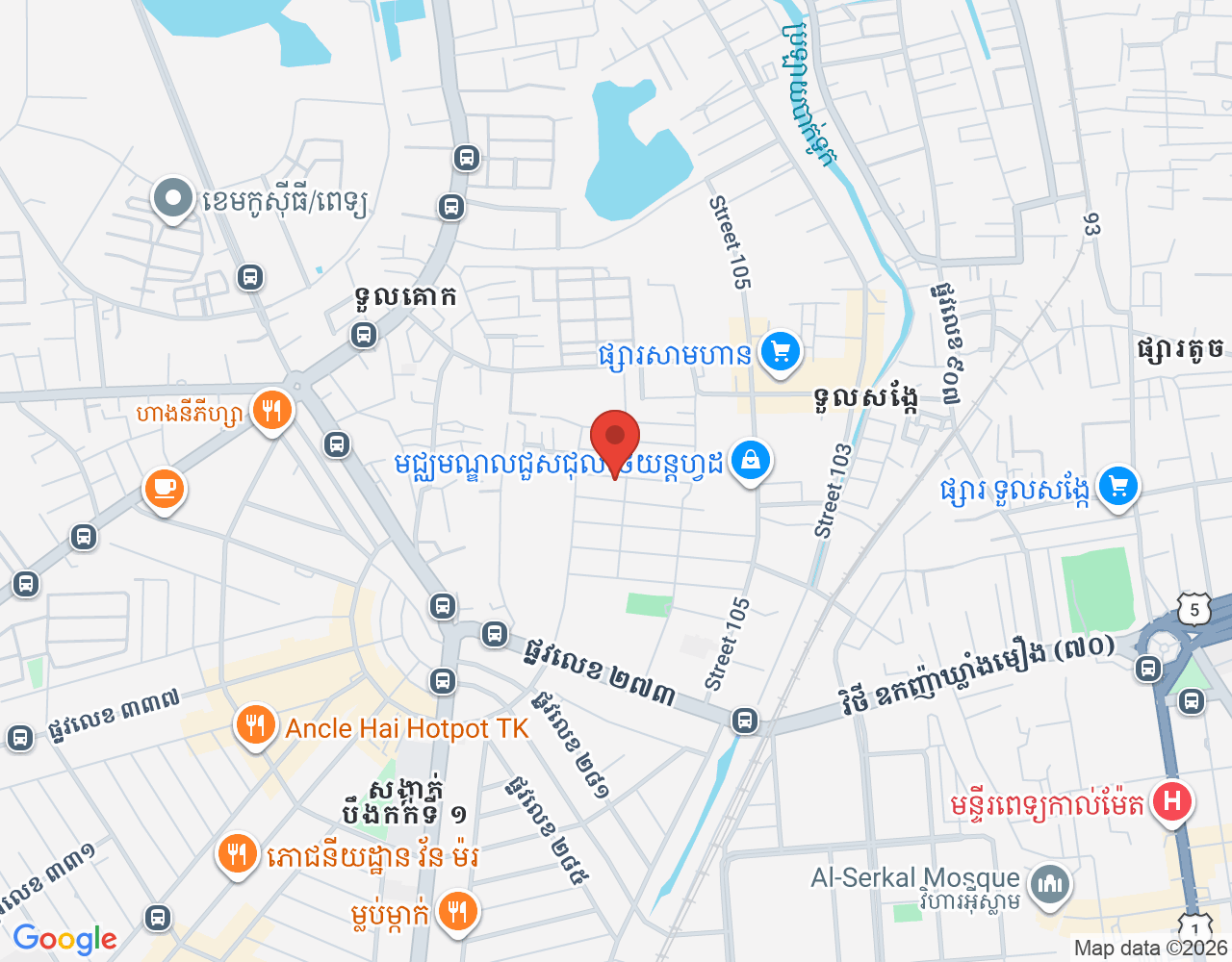 អ្នកដឹកជញ្ជូន location map