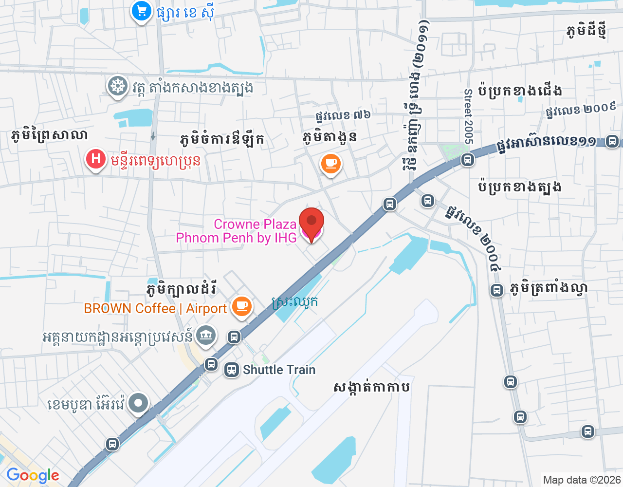 Room Attendant location map