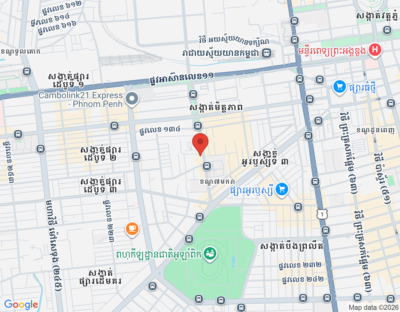 Digital Marketing location map