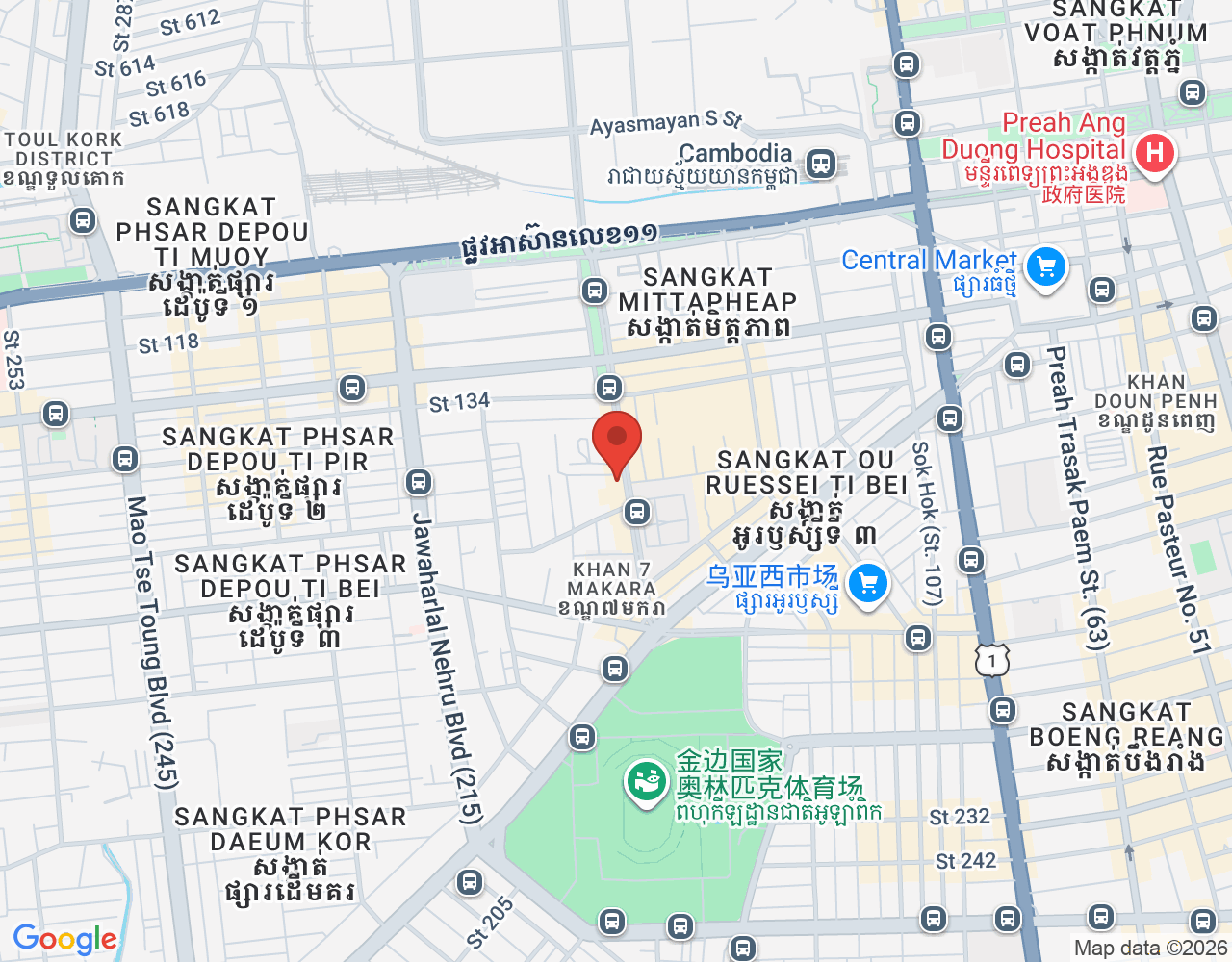 Content Creator location map