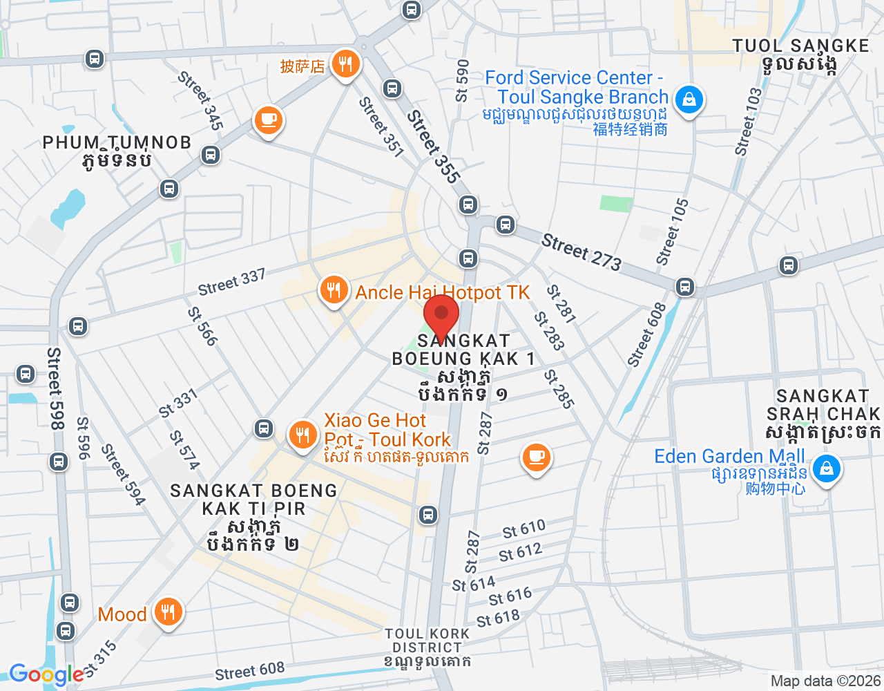 ផ្នែកគិតលុយ location map