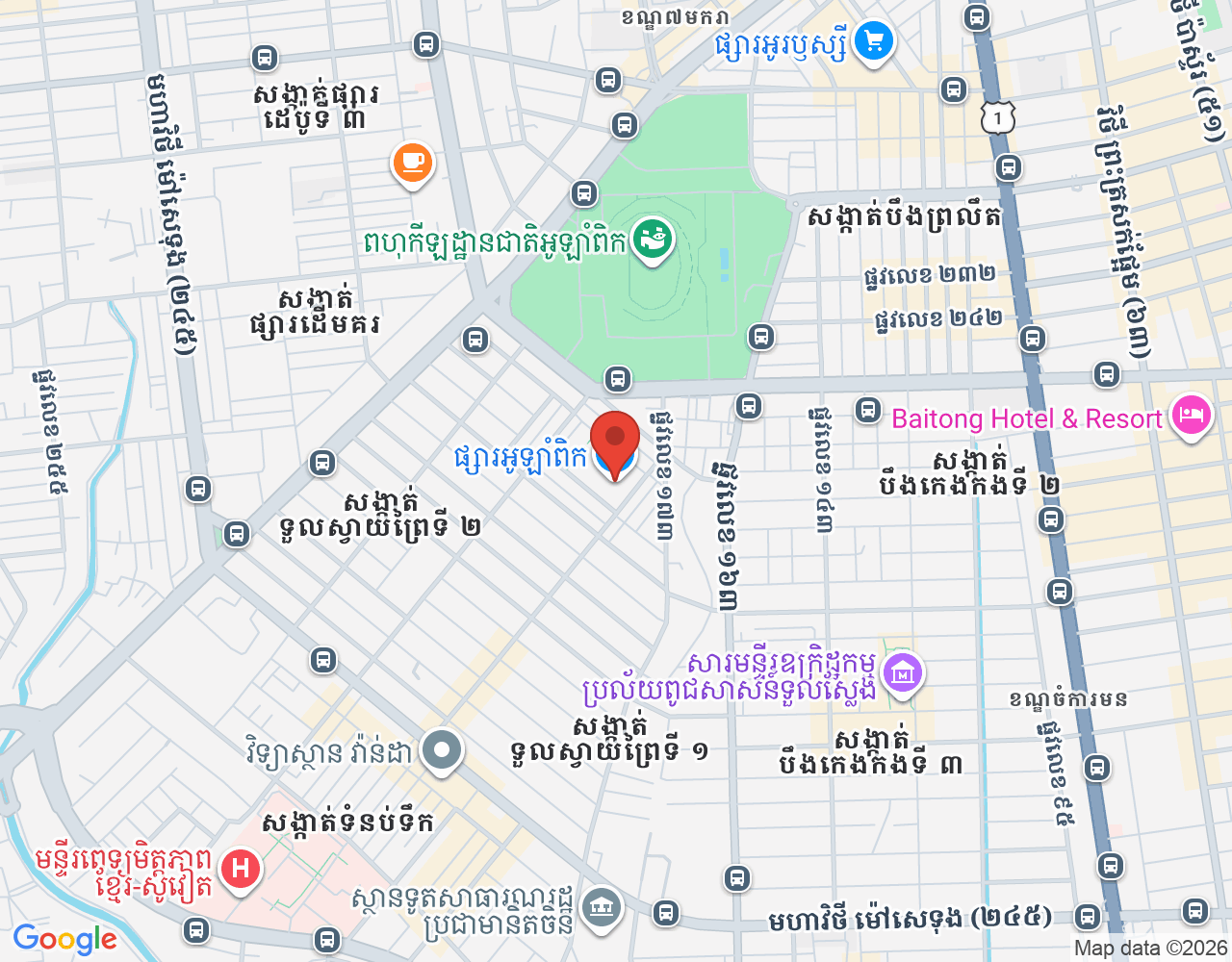ផ្នែកលក់ខាងក្រៅ location map