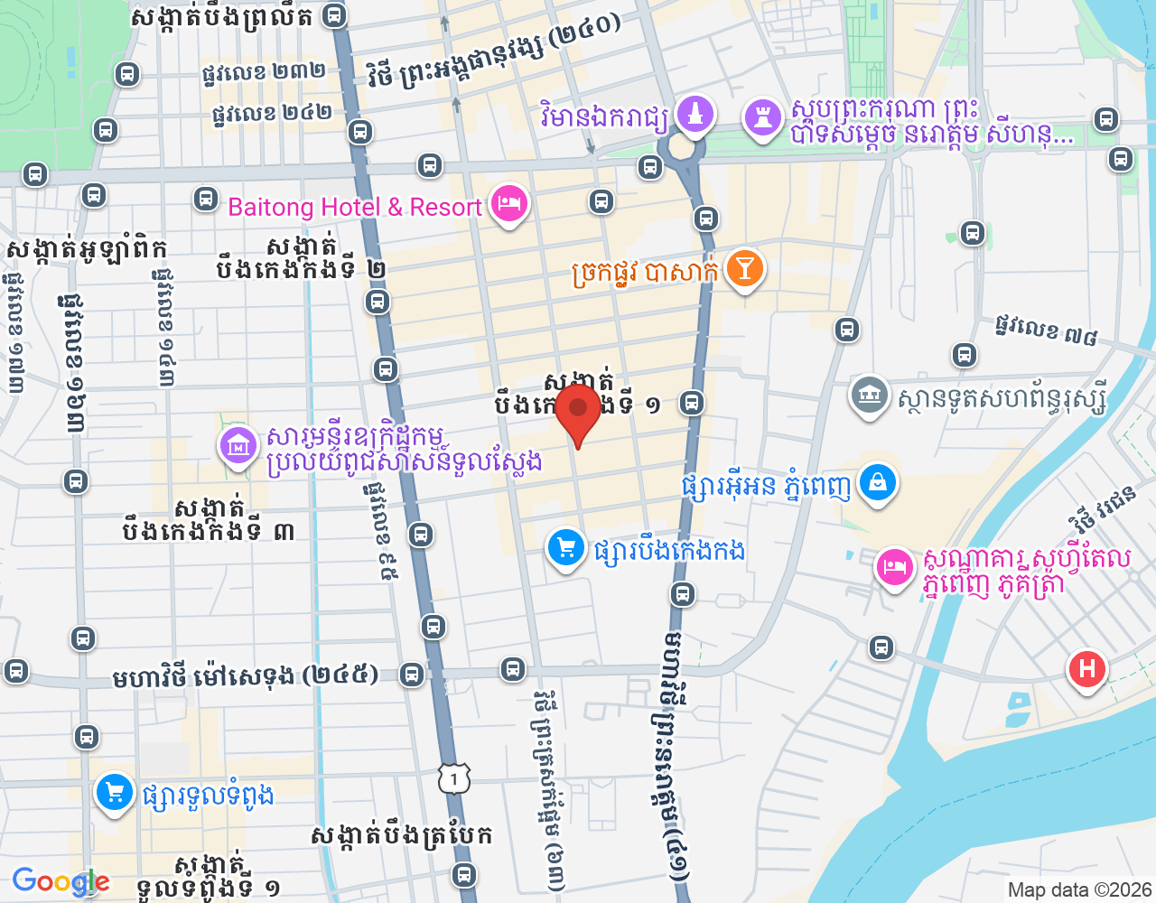 បុគ្គលិកផ្នែកសេវាកម្ម location map