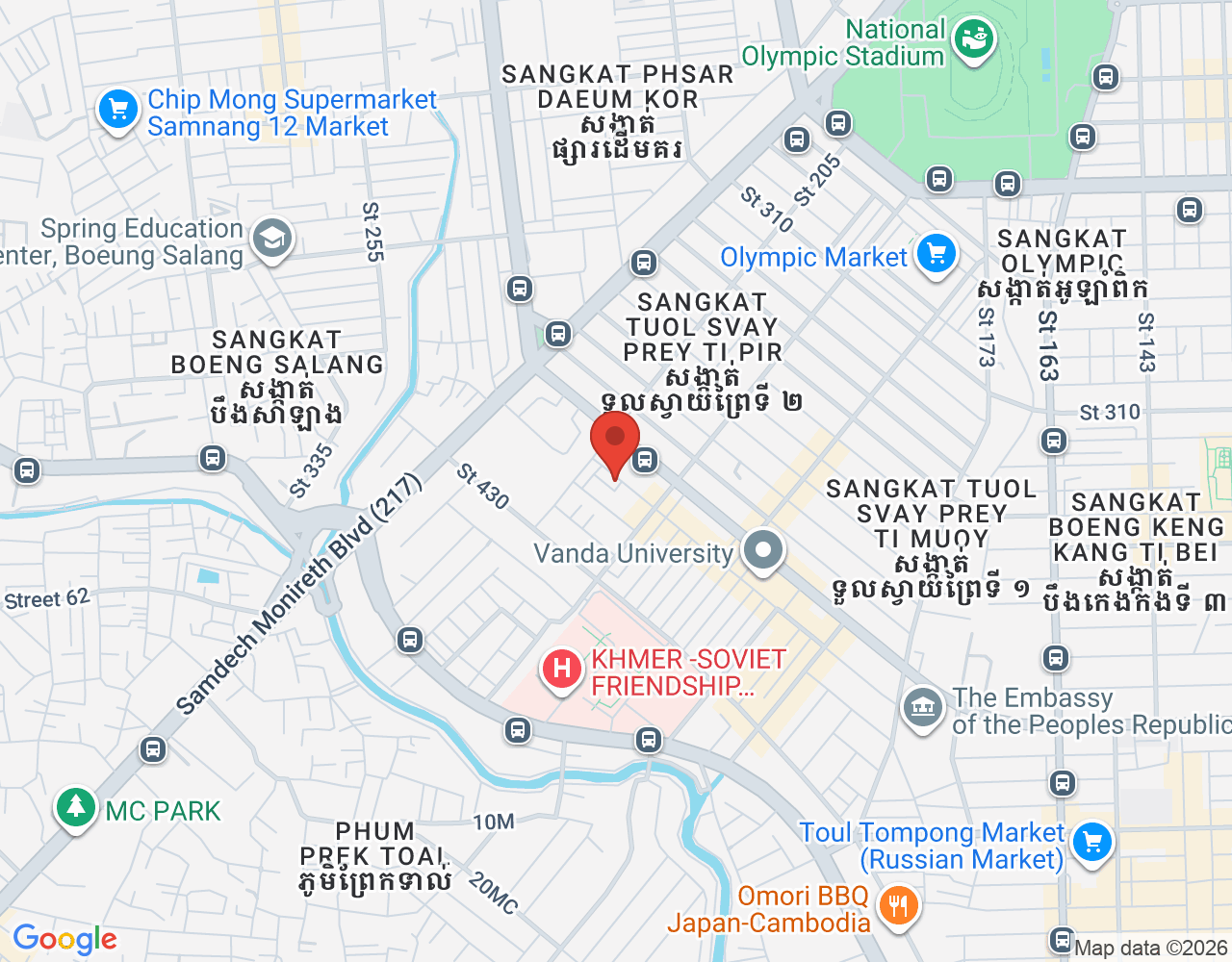អ្នកបើកបរ location map