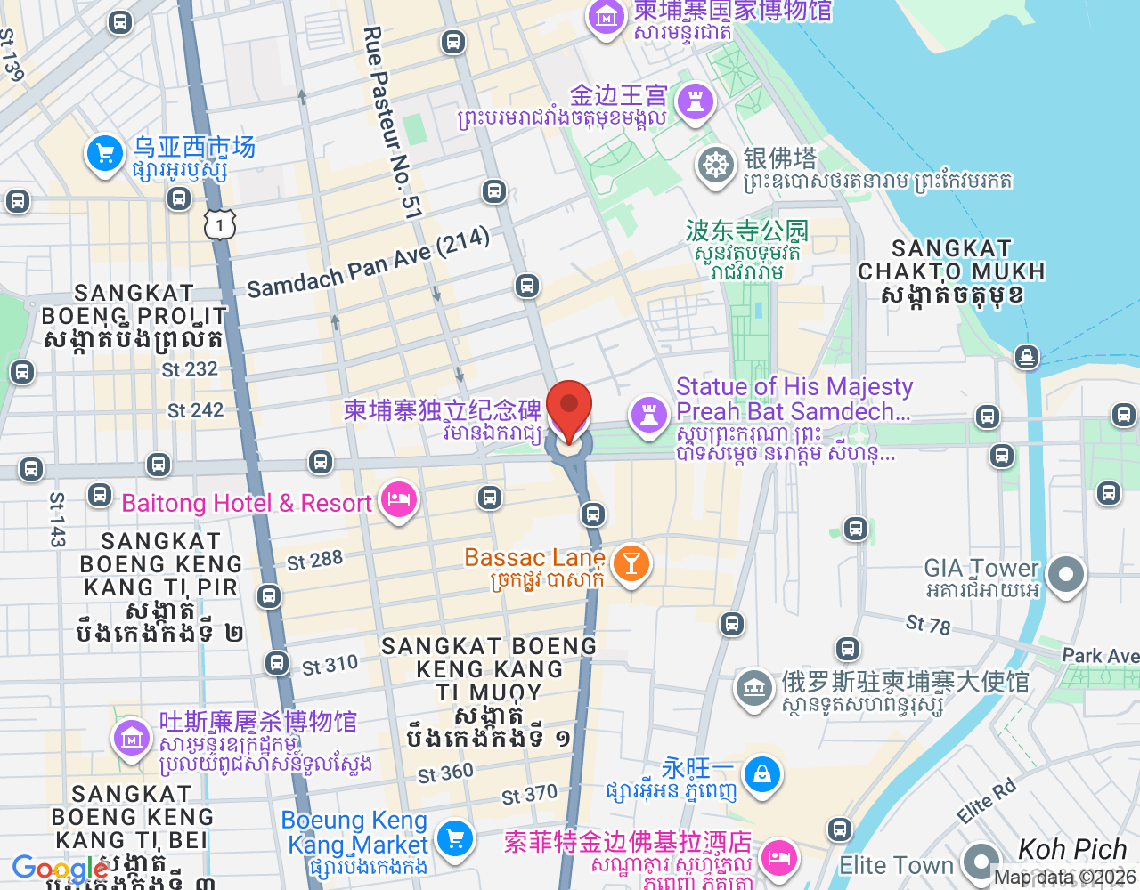 Fix Asset Officer location map