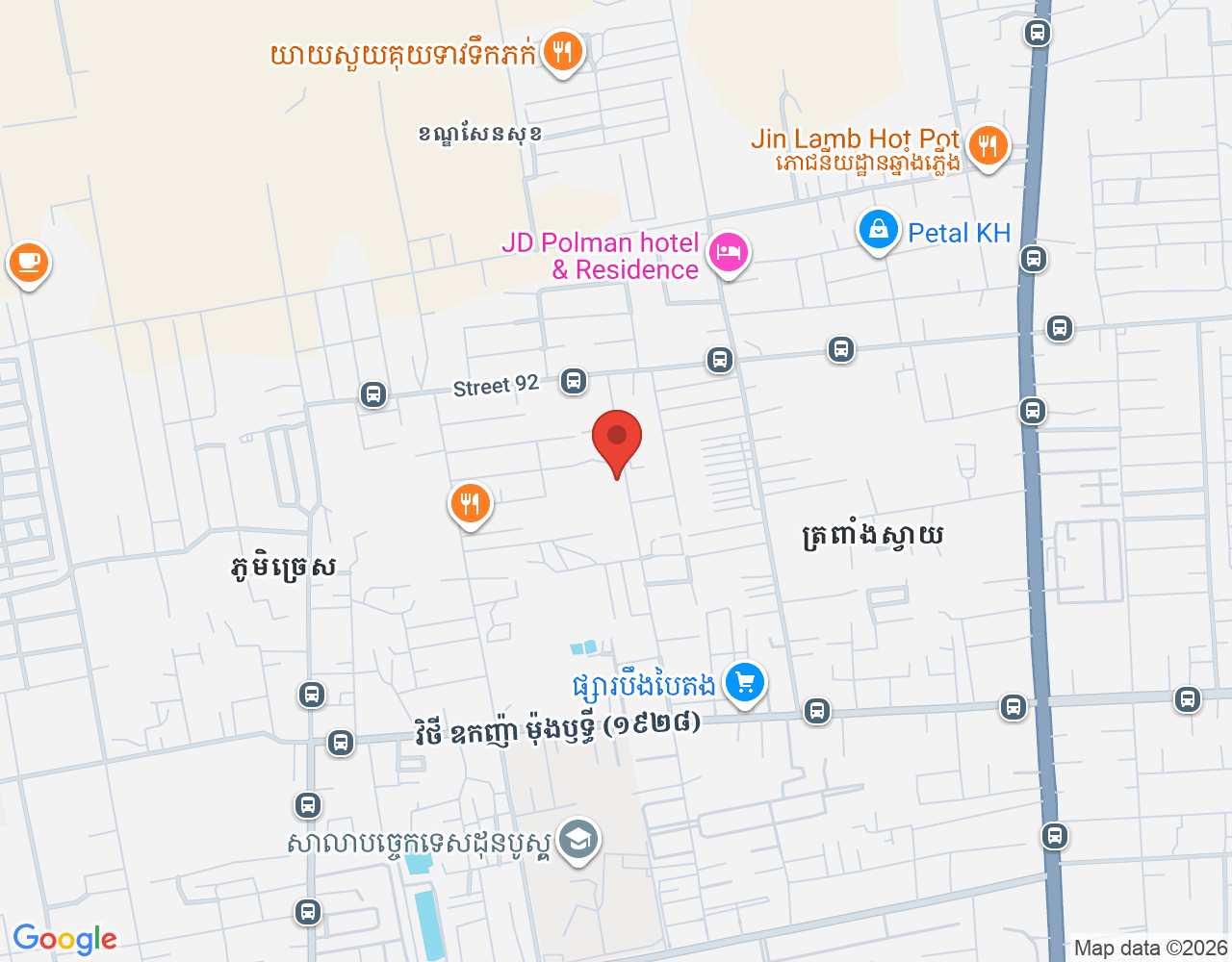 Cashier (Male) location map
