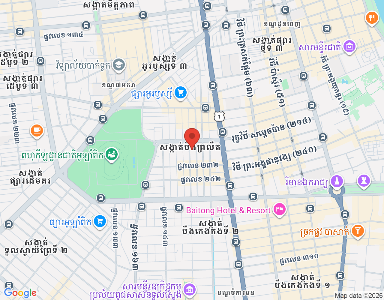 ផ្នែក ដឹកជញ្ជូន location map