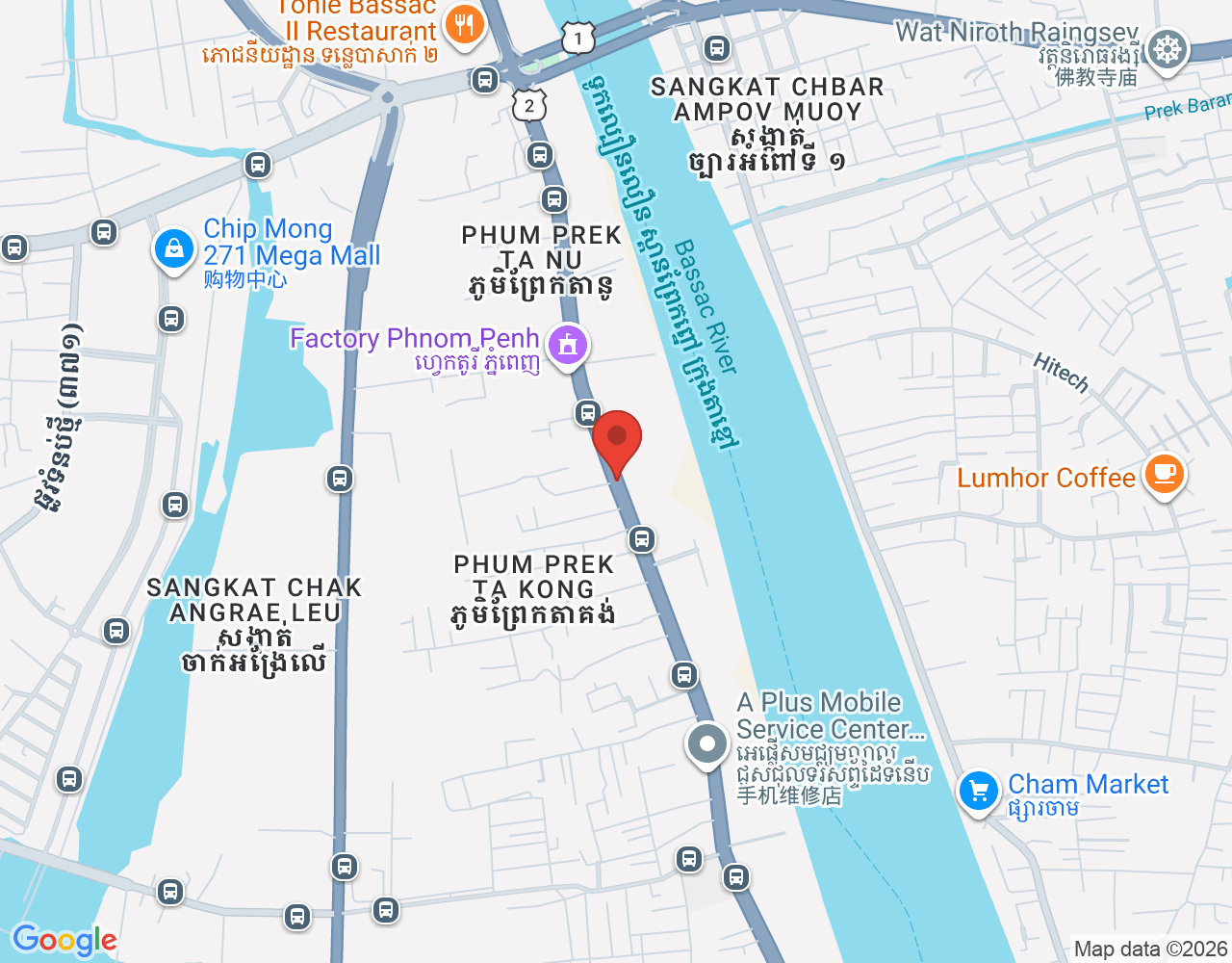 អ្នកដឹកជញ្ជូន location map