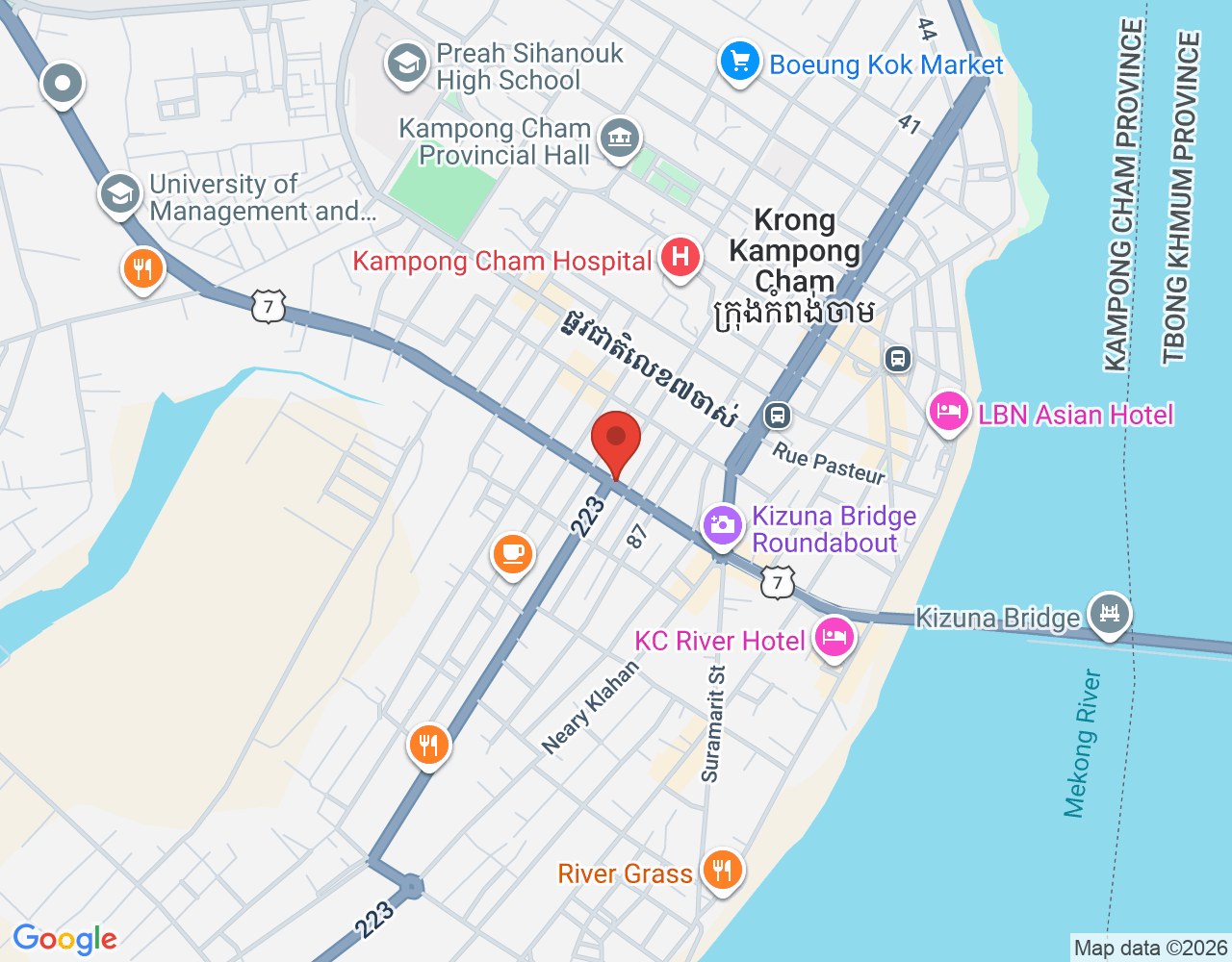 Branch Manager location map