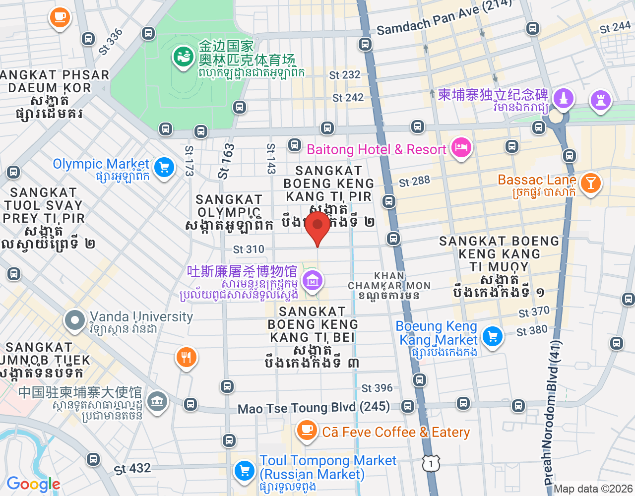 ដៃគូដឹកជញ្ជូន location map
