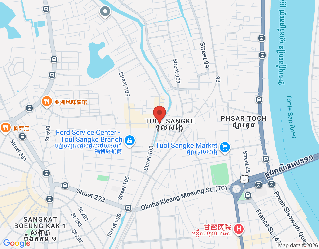 អ្នកលាយអង្ករ location map