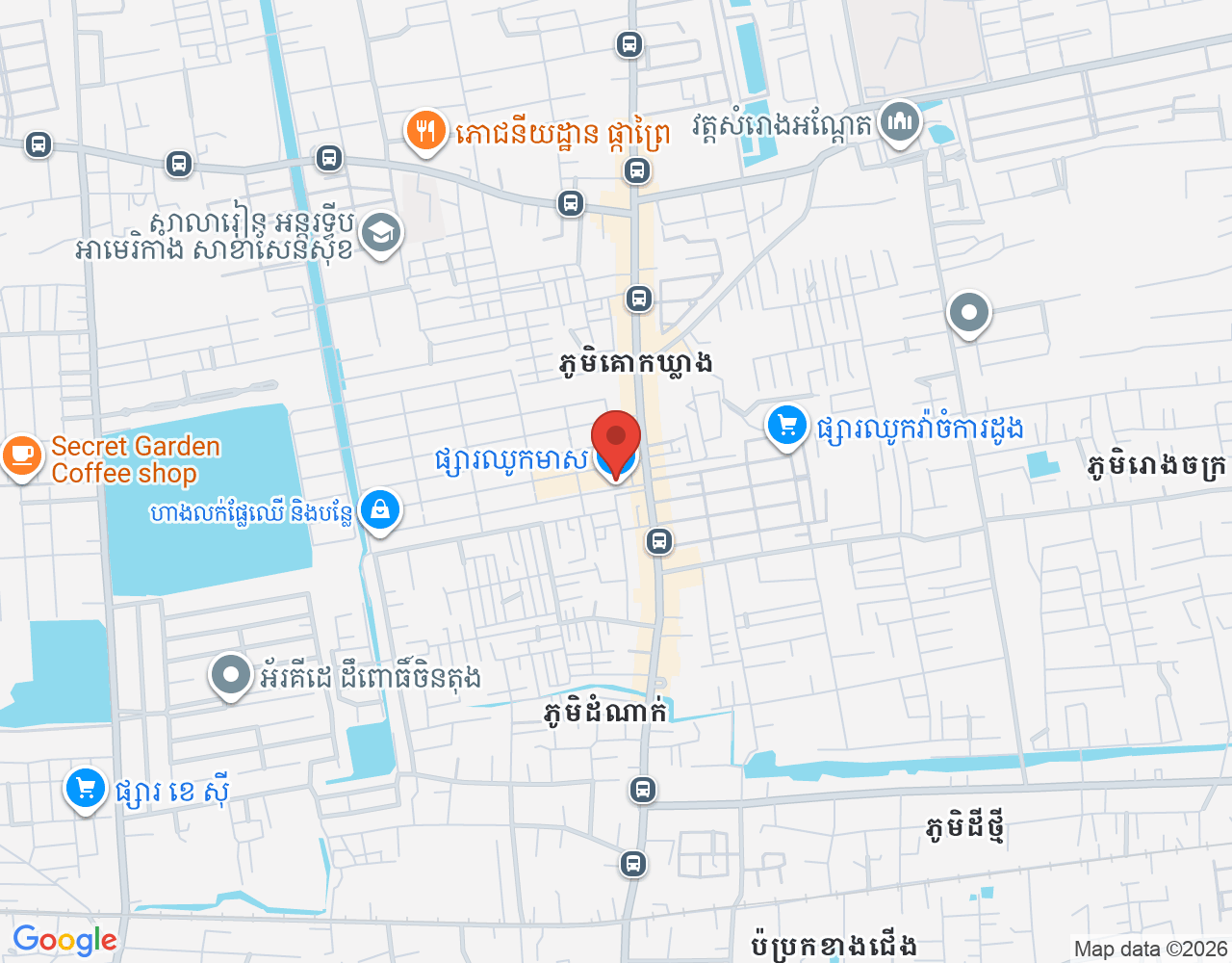 ផ្នែកលក់ location map