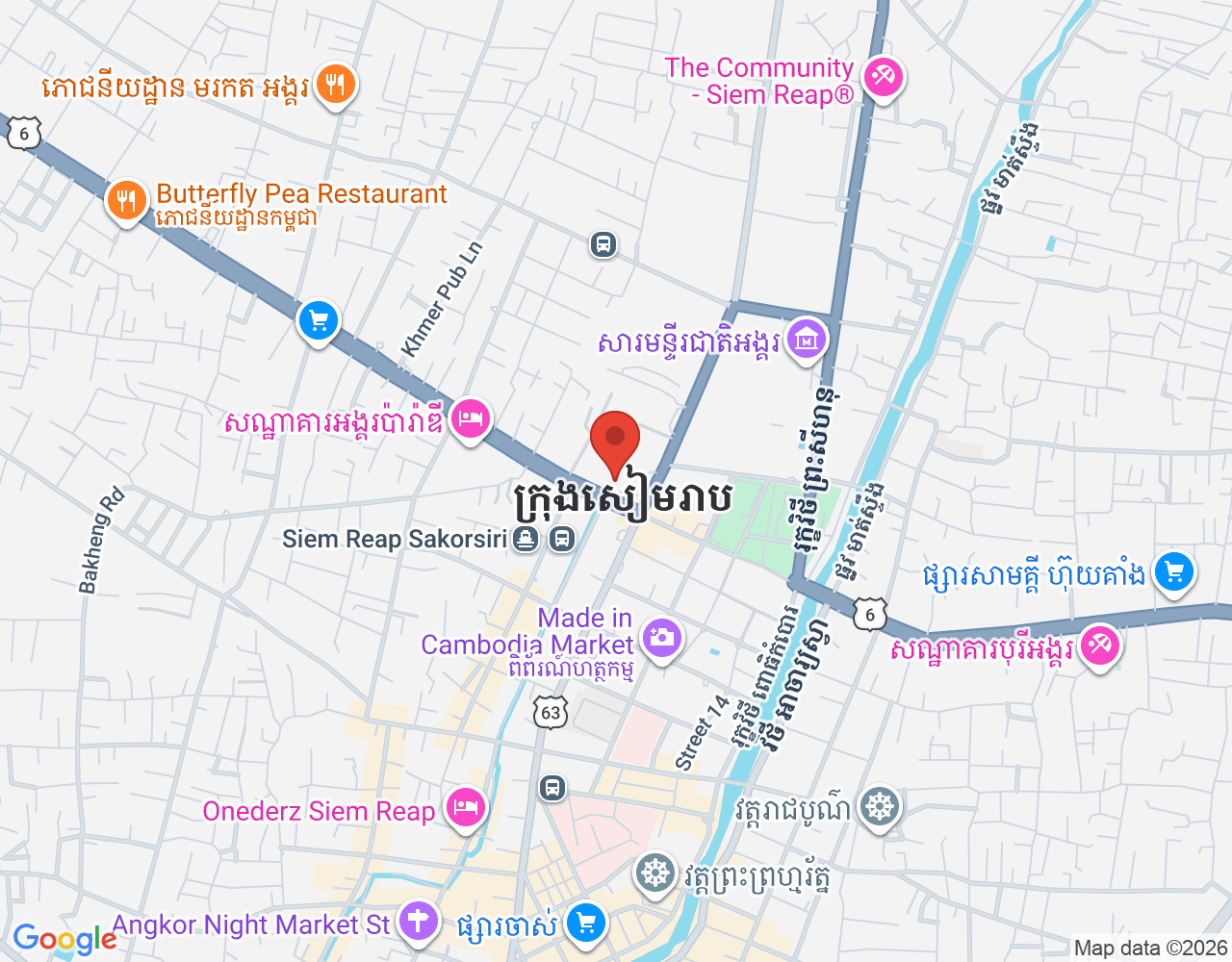 Bartender location map