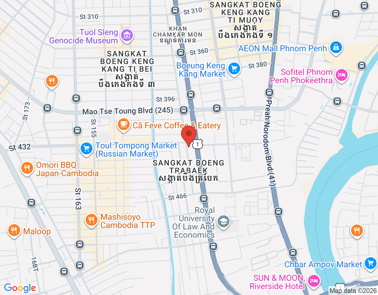 Floor Manager location map