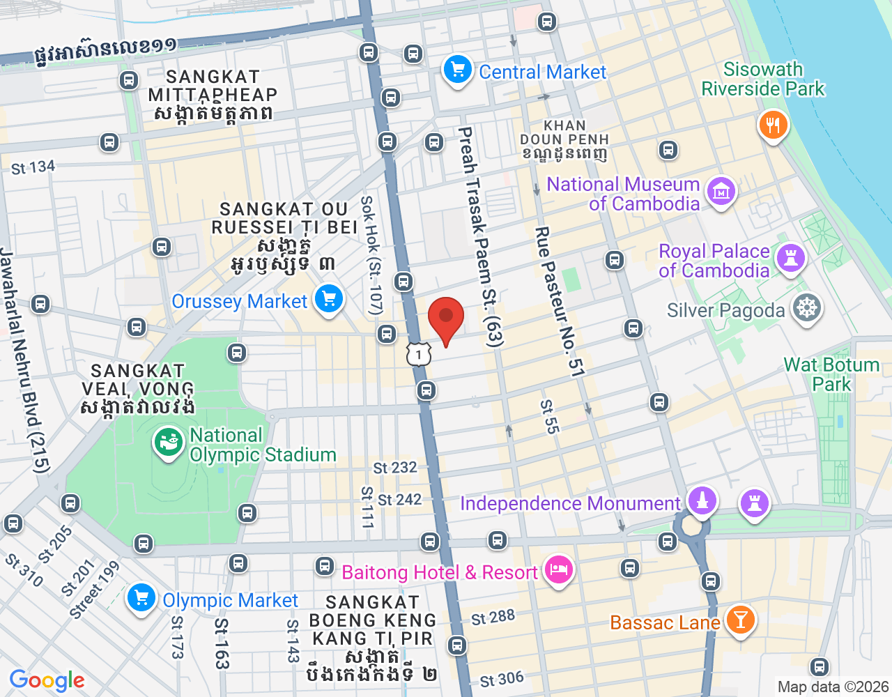 Sale Showroom location map