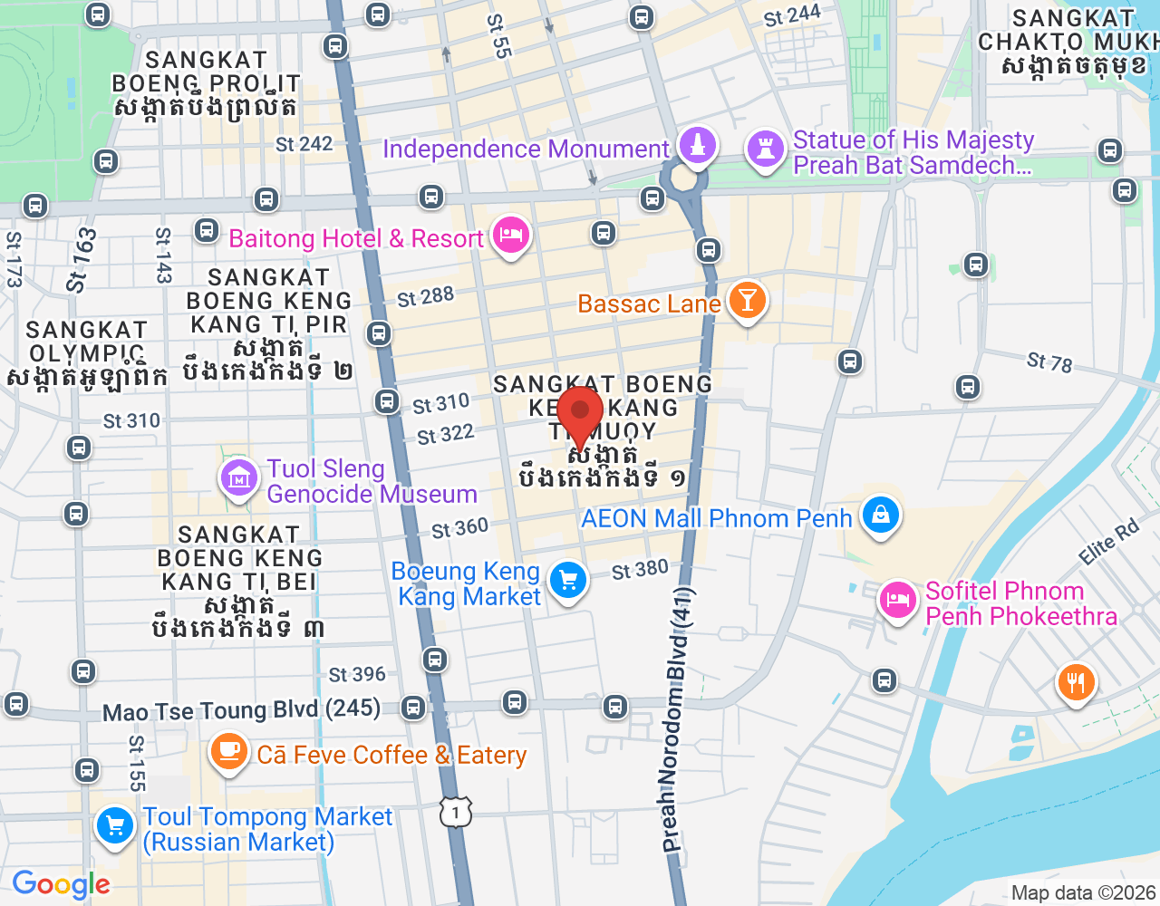 Assistant HR location map