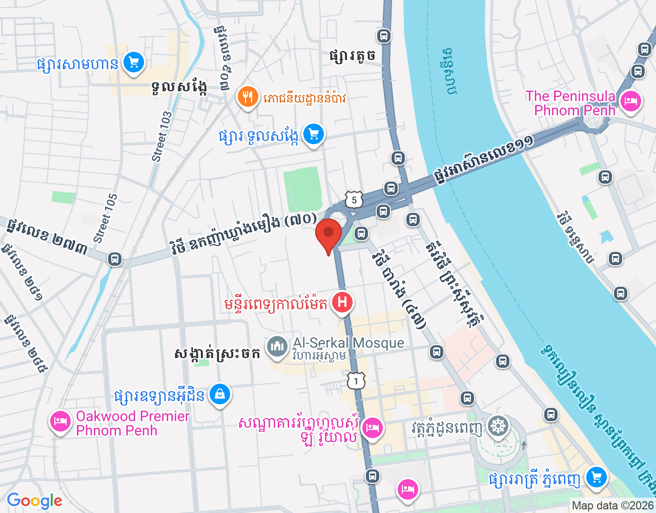 Executive, Quality Control location map