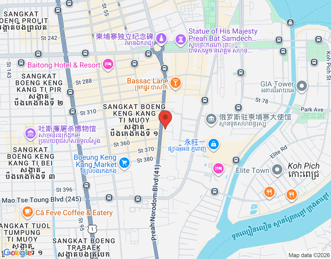 Offices assistant location map