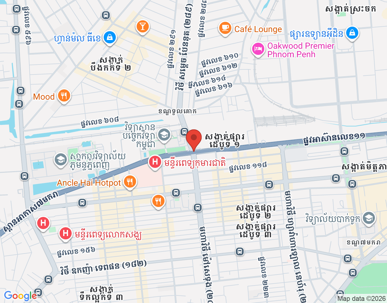 ផ្នែកគិតលុយ location map