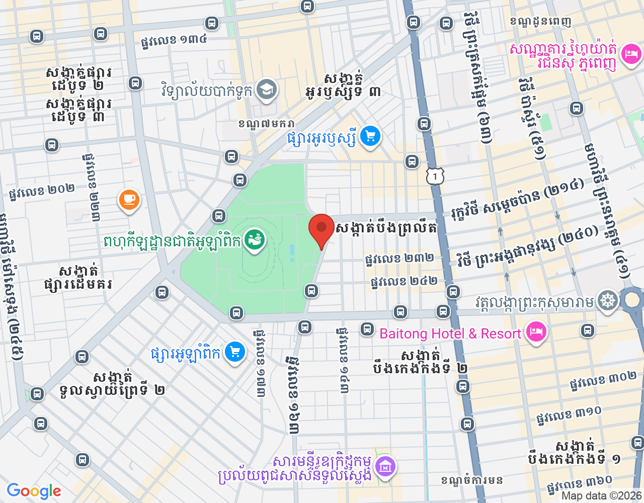 ផ្នែកលក់ location map