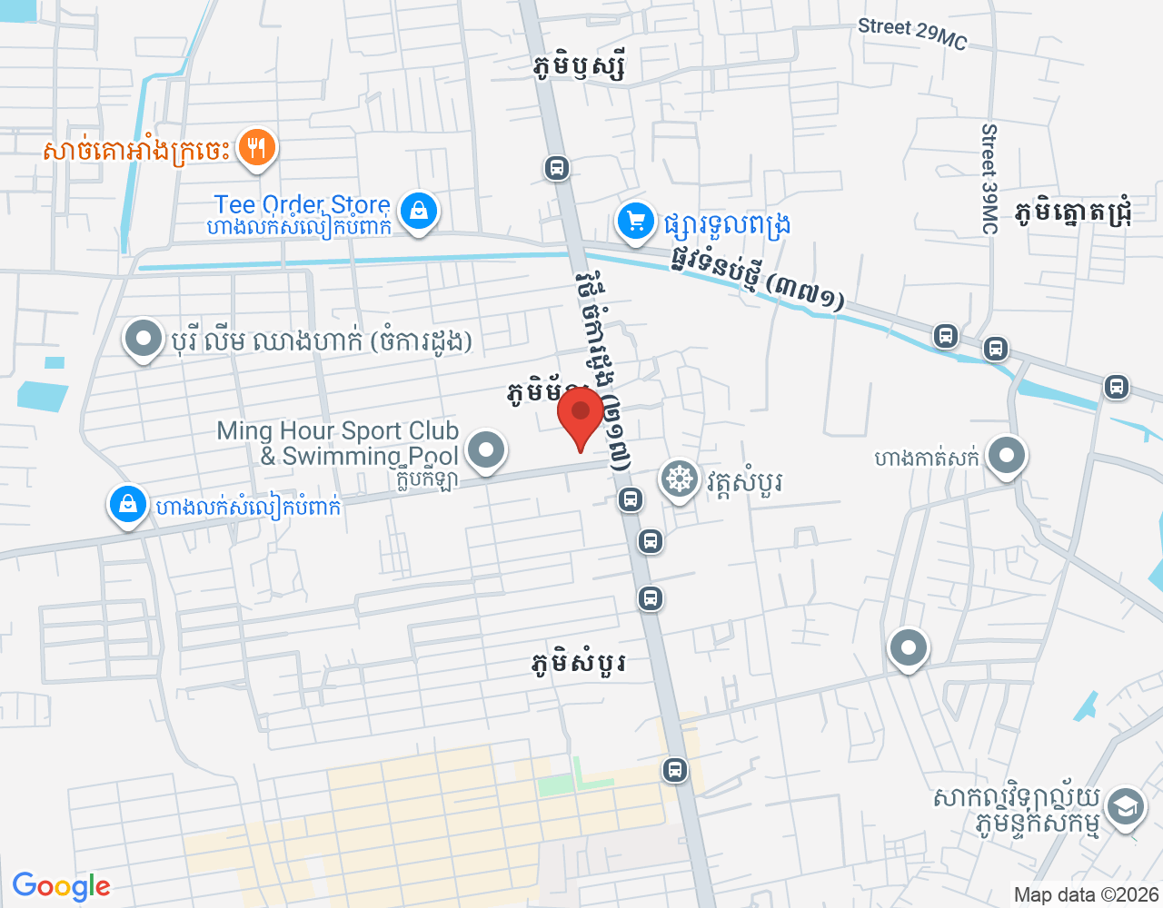 ផ្នែកមេផ្ទះ location map