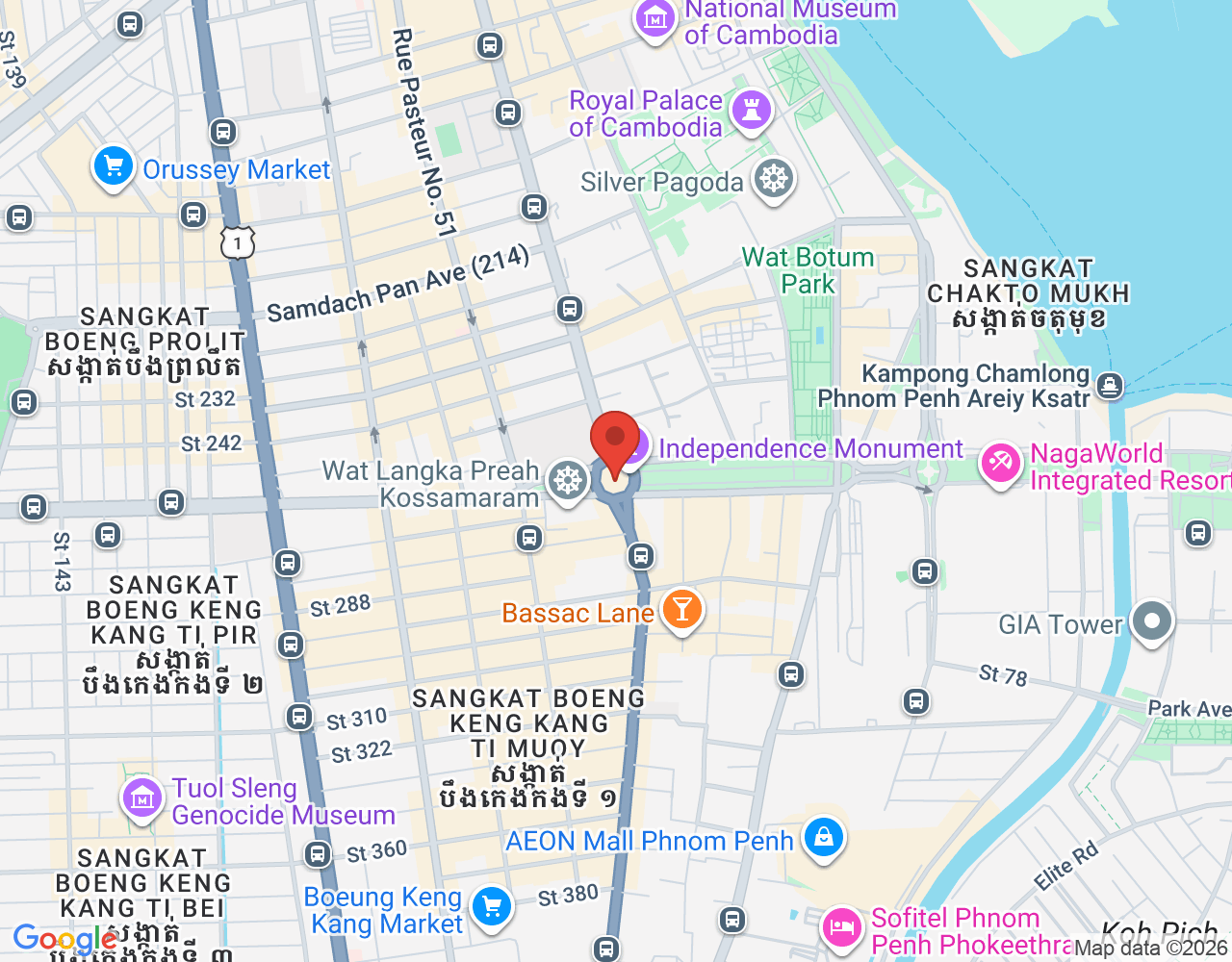 Steward/Cook Helper location map