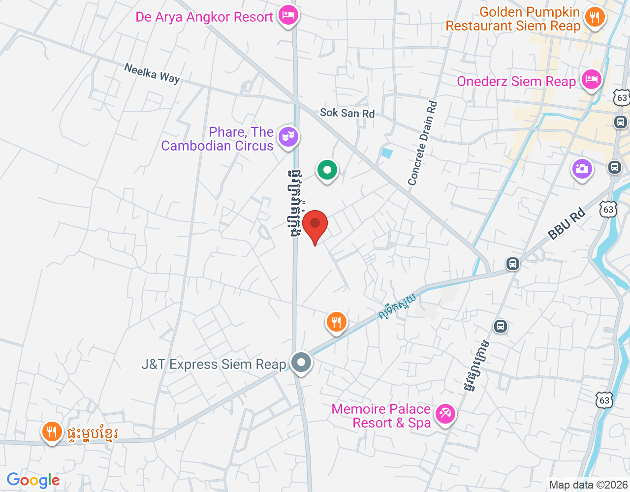 Supervisor Housekeeping location map