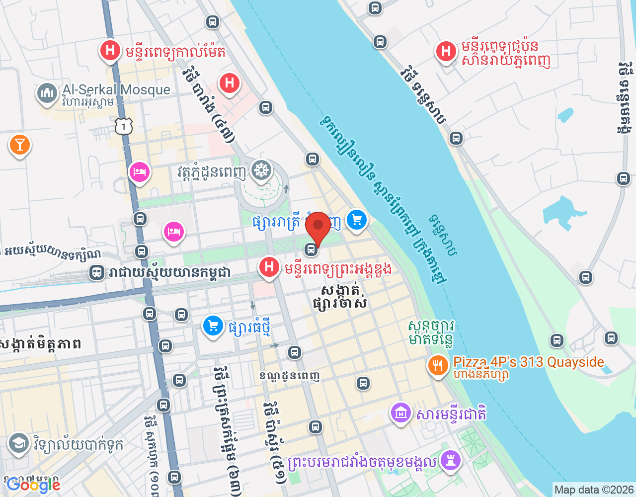 Senior Front Office location map
