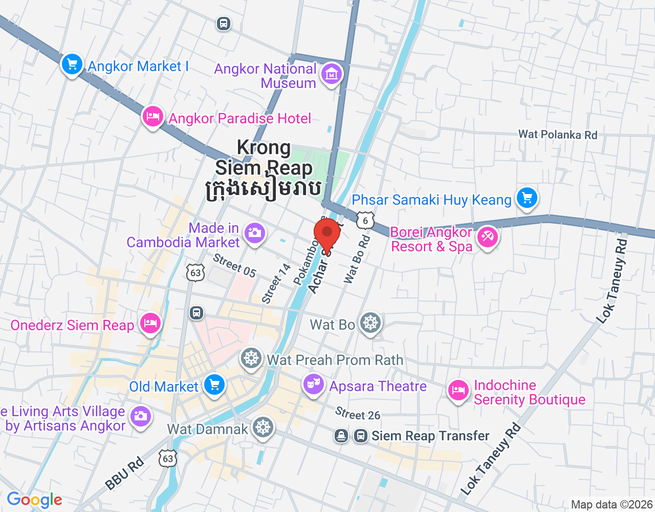 Bartender location map