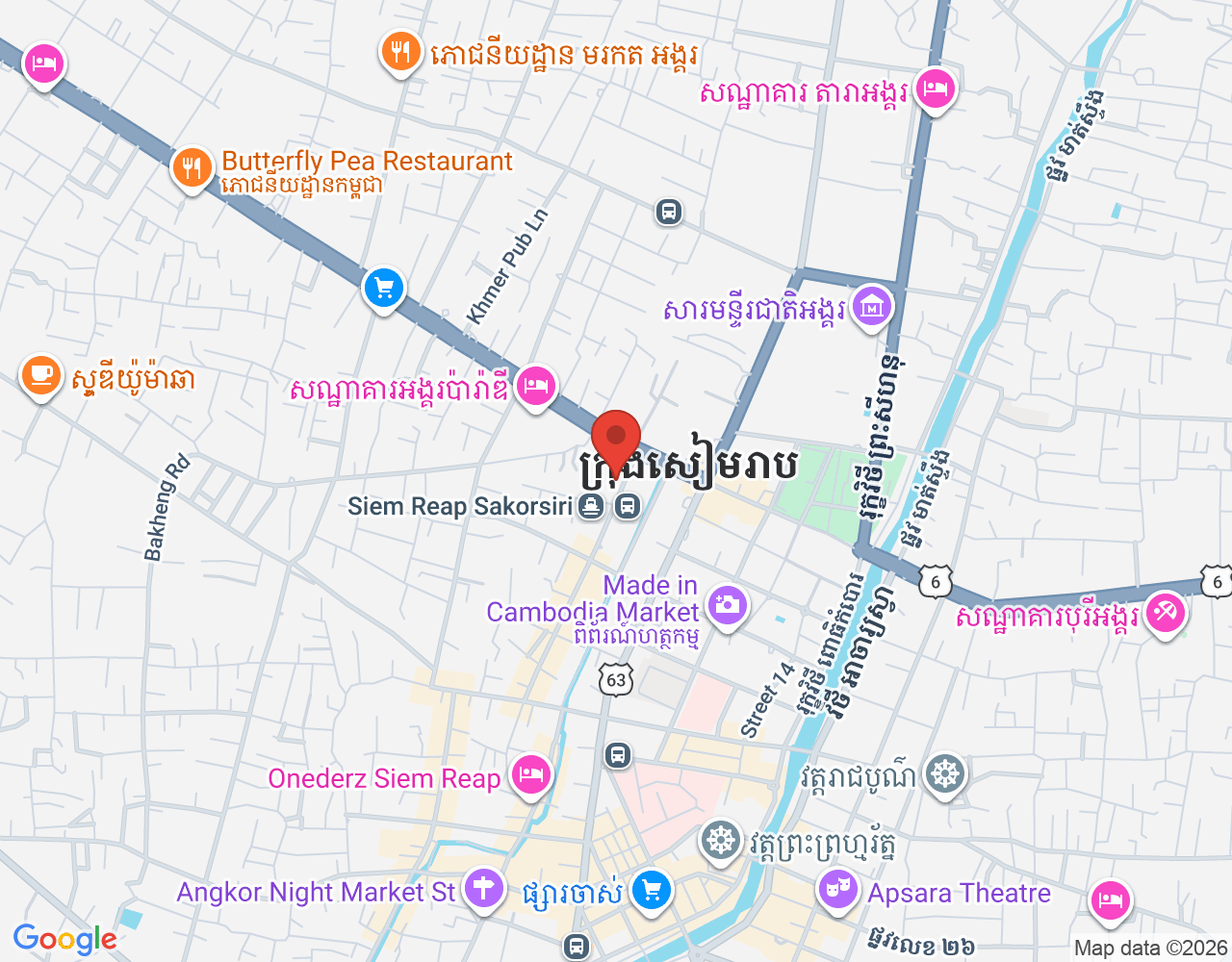 Housekeeping location map