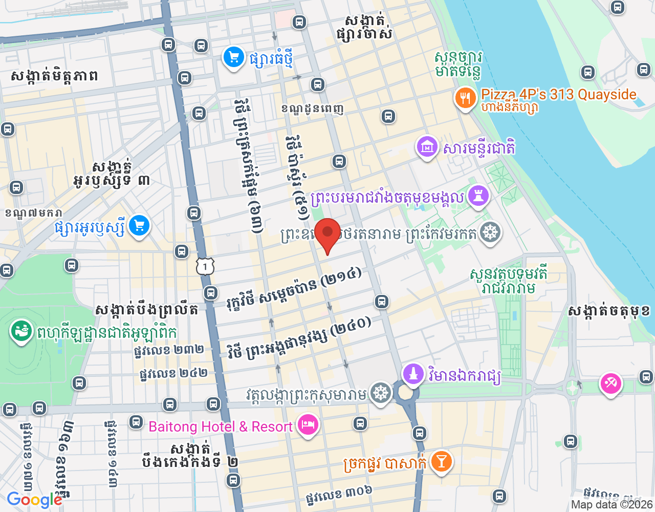 សន្តិសុខ location map