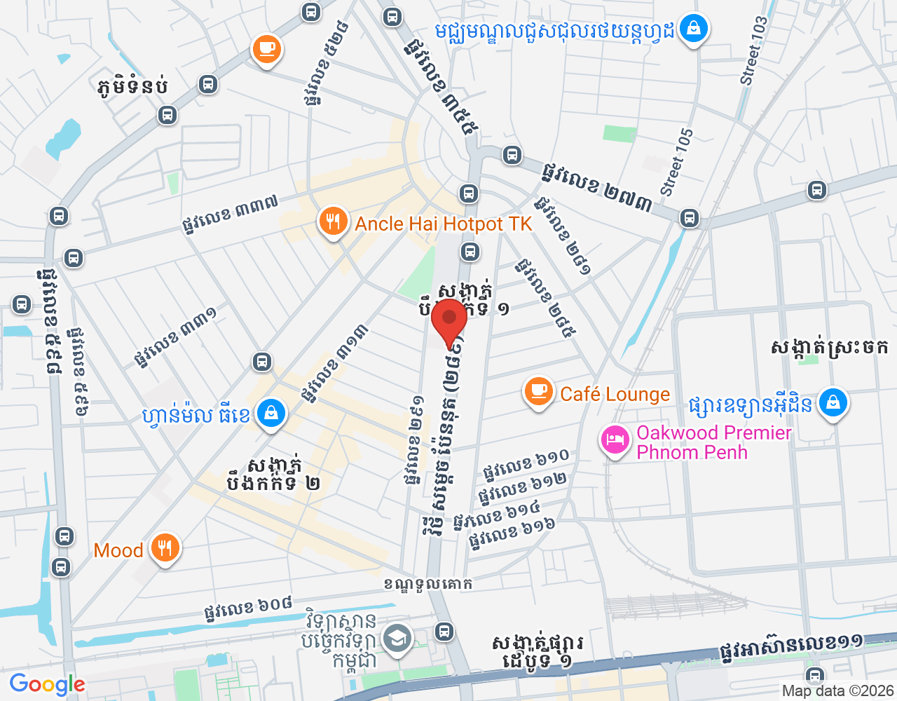 Front of House Assistant Manager location map