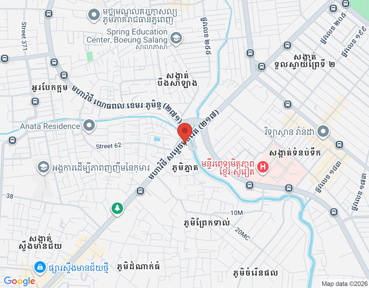 Customer Service location map