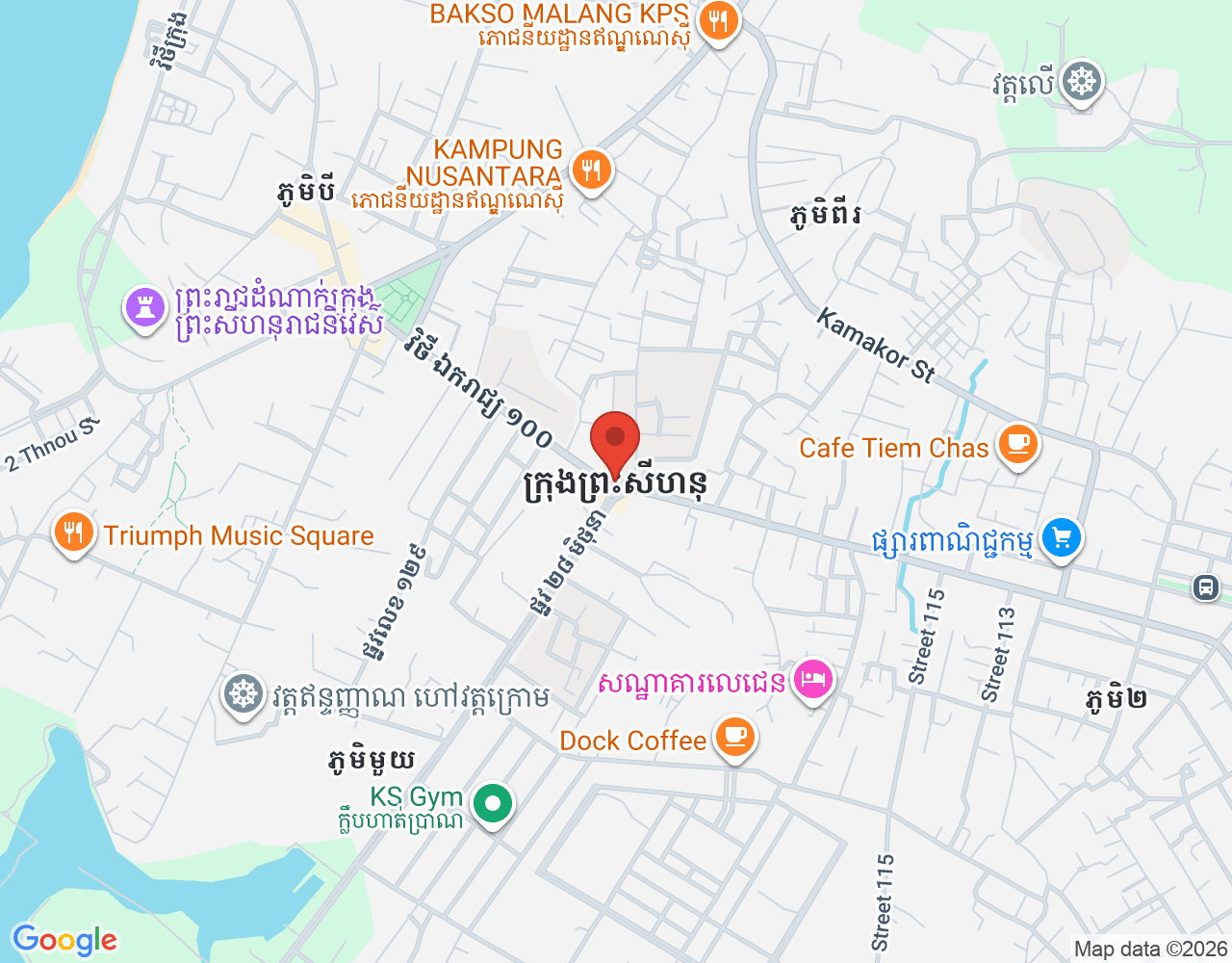 ផ្នែក សម្អាតបន្ទប់ location map