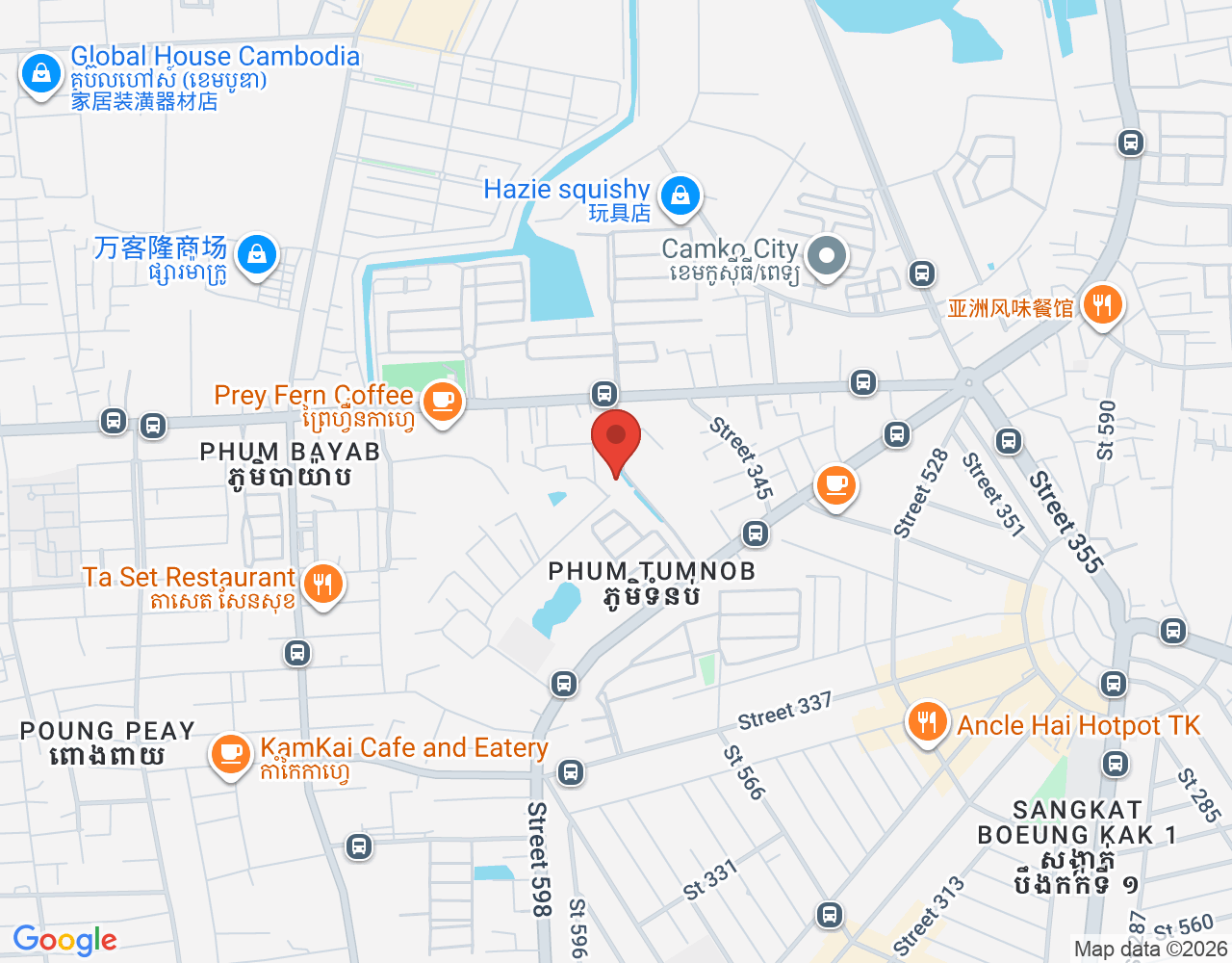 អ្នកបើកបរ location map