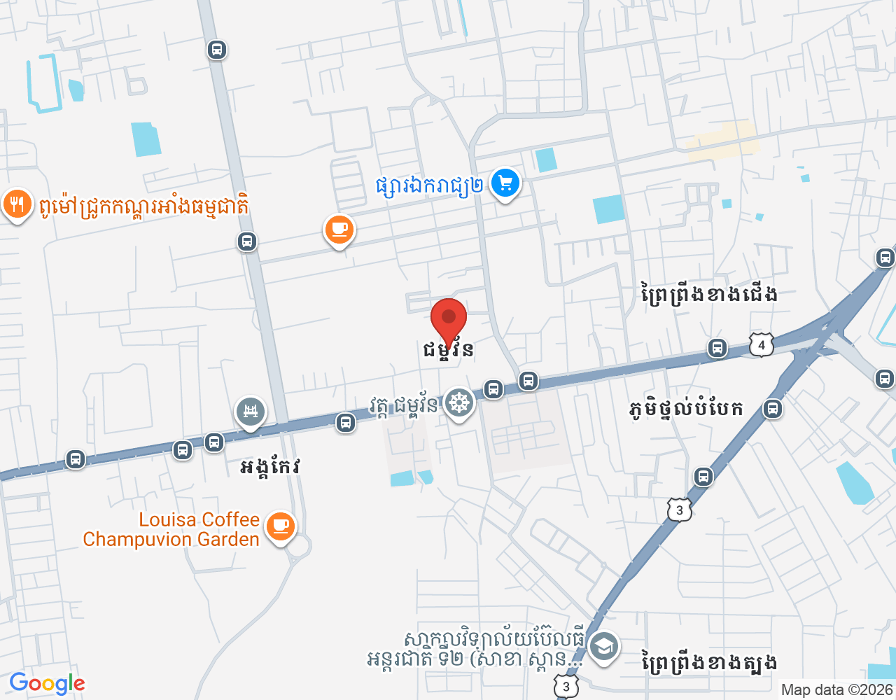 Barista location map