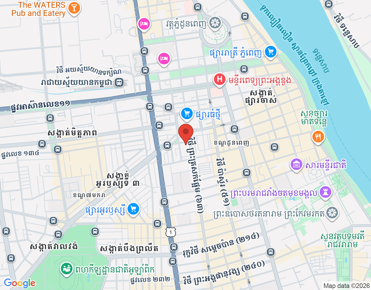Cashier location map