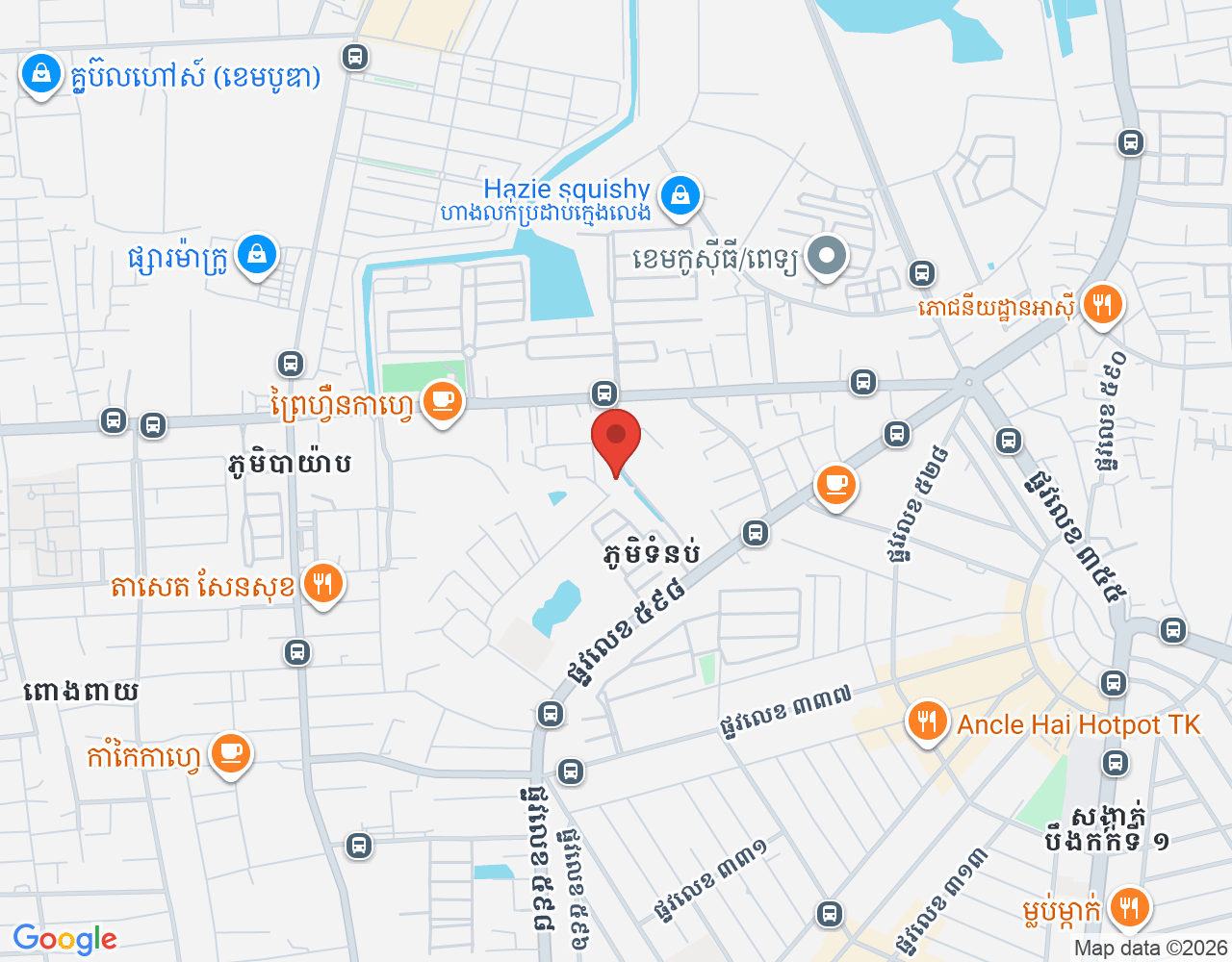 អ្នកបើកកង់បី location map