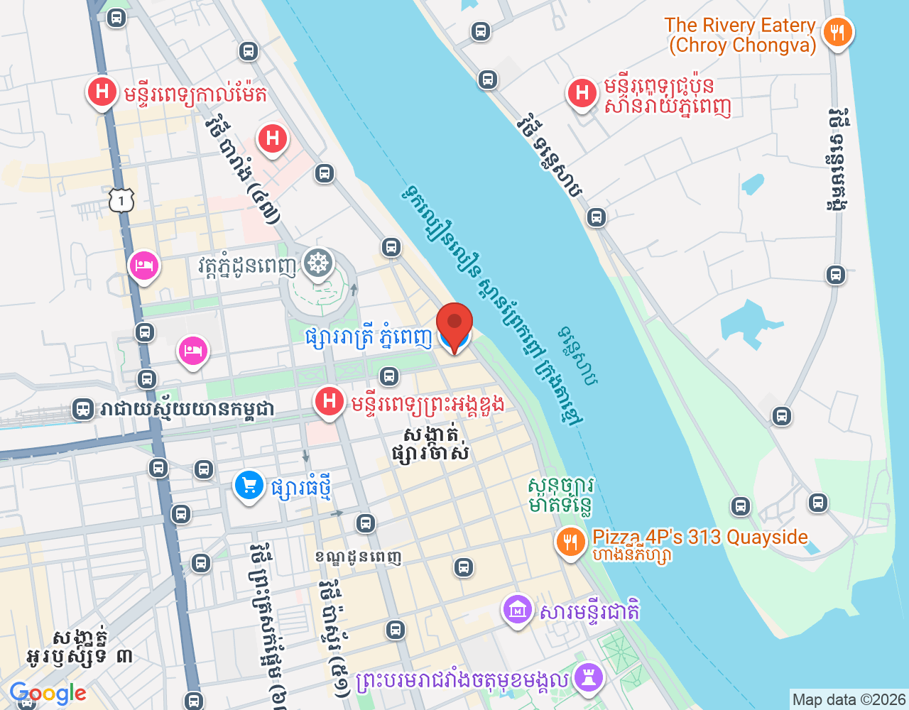ផ្នែកលក់ location map