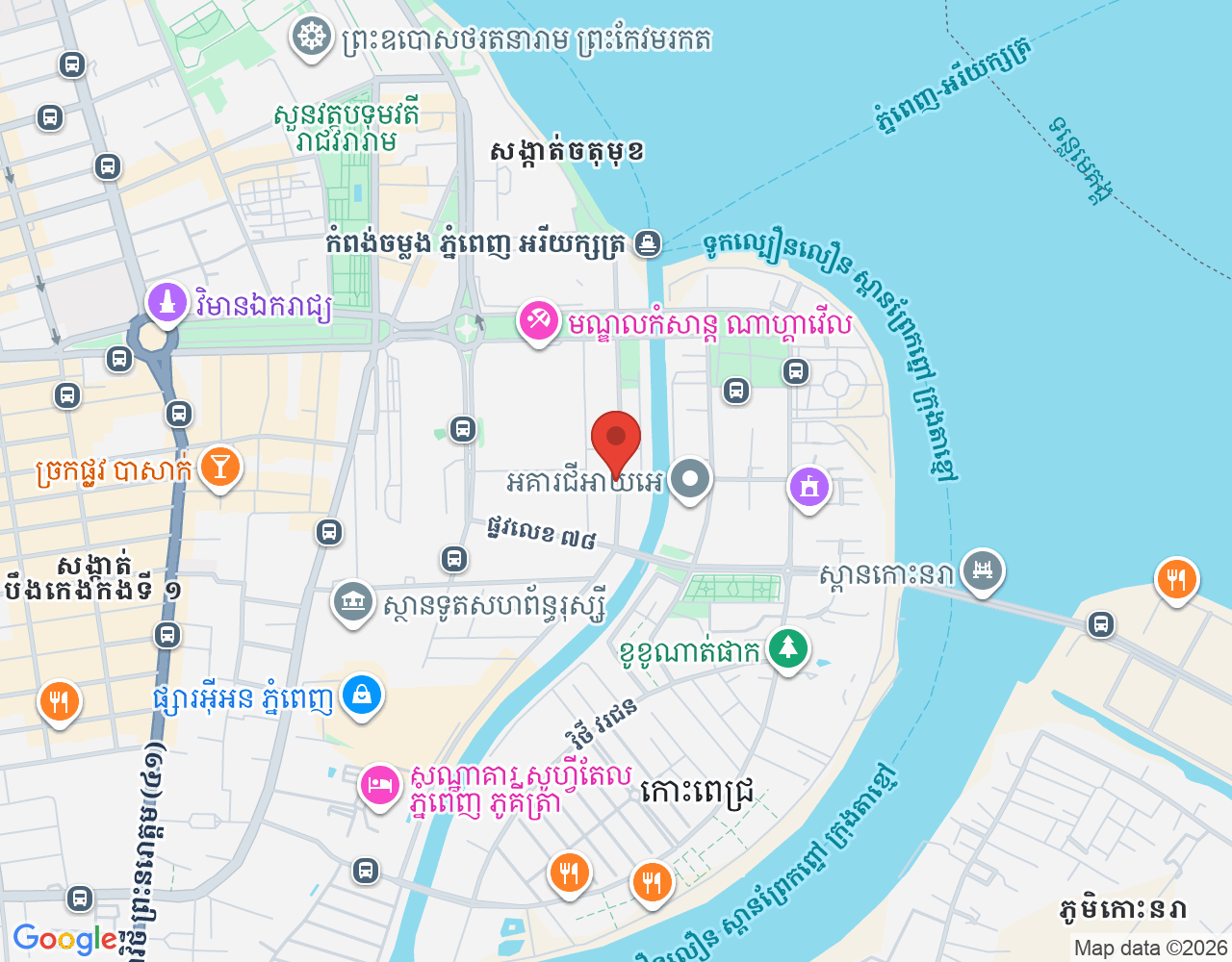 Service Crew location map