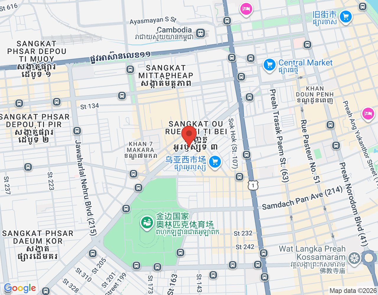 ផ្នែកលក់តាមទូរស័ព្ទ location map