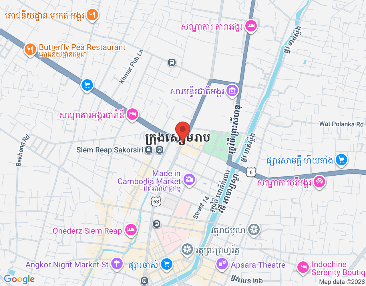 Room Attendant location map