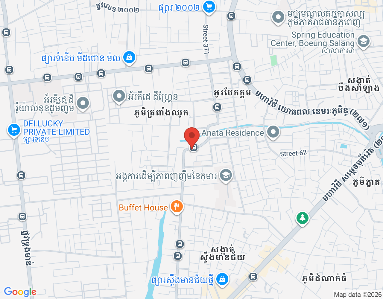 ផ្នែក តបឆាតភ្ញៀវនិងលក់ក្នុងហាង location map