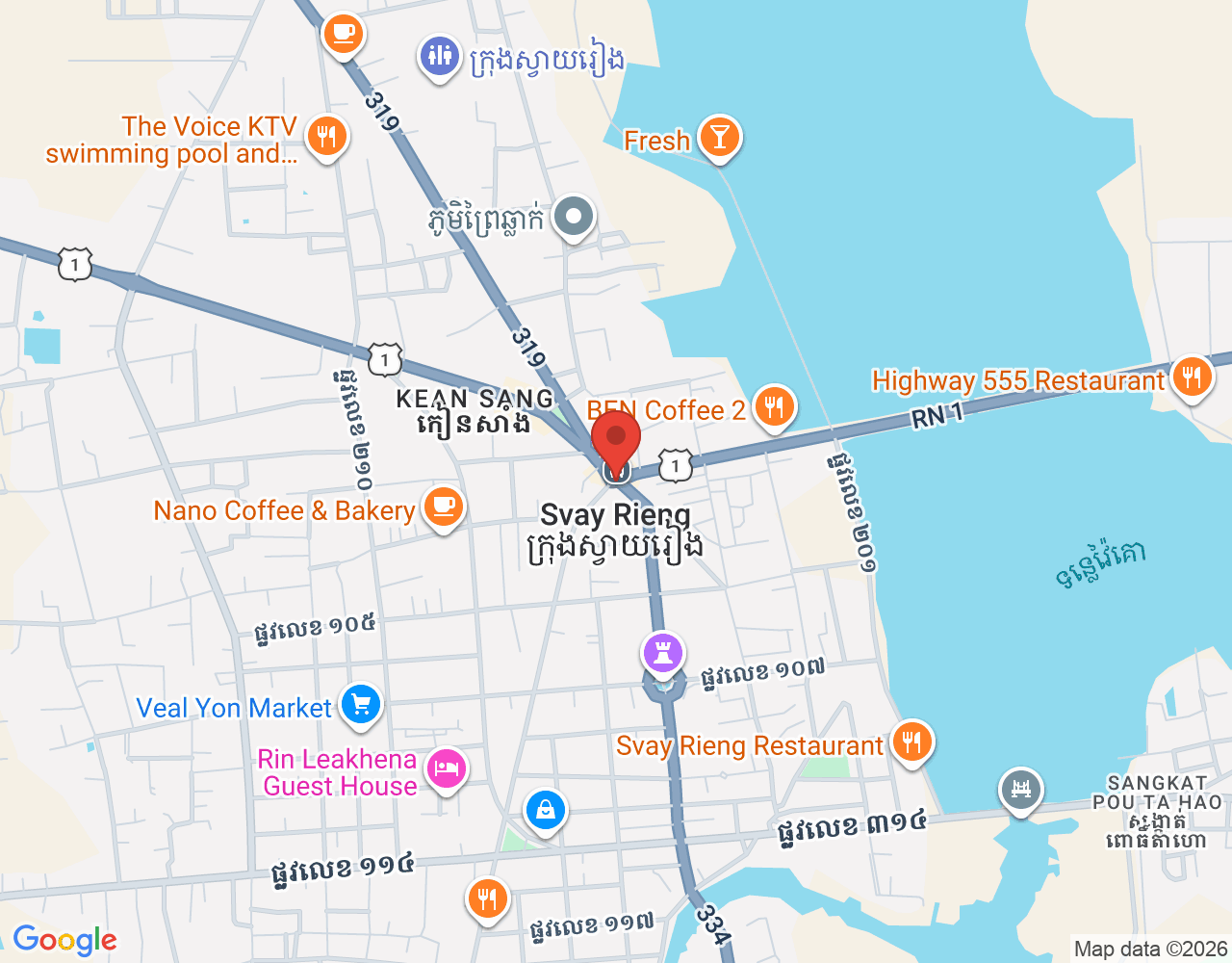 On-Site Operation location map
