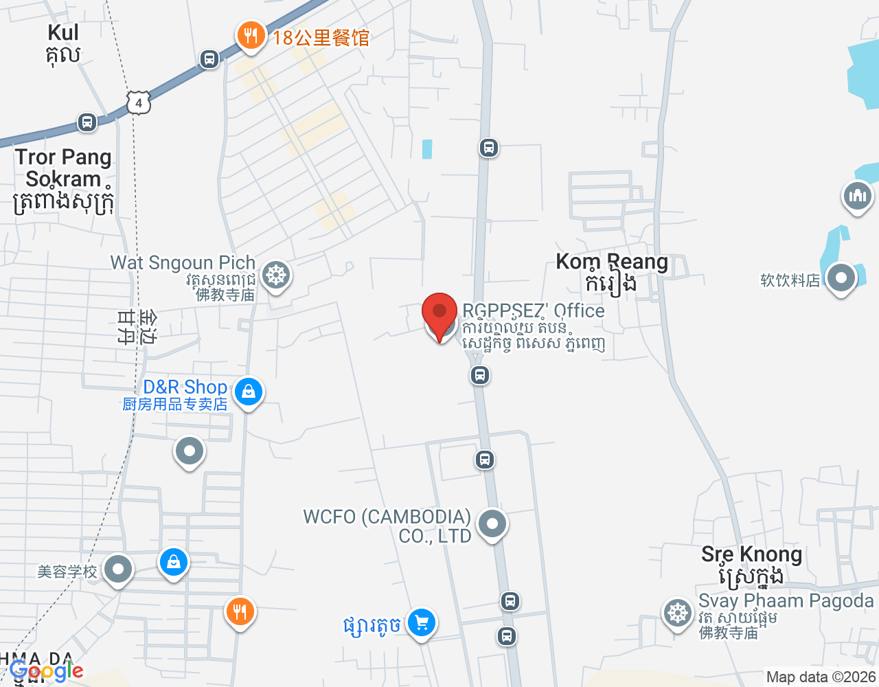 HR Executive location map