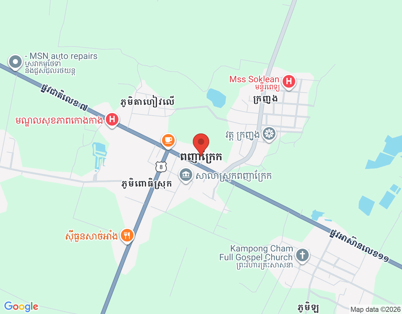 Warehouse Supervisor location map