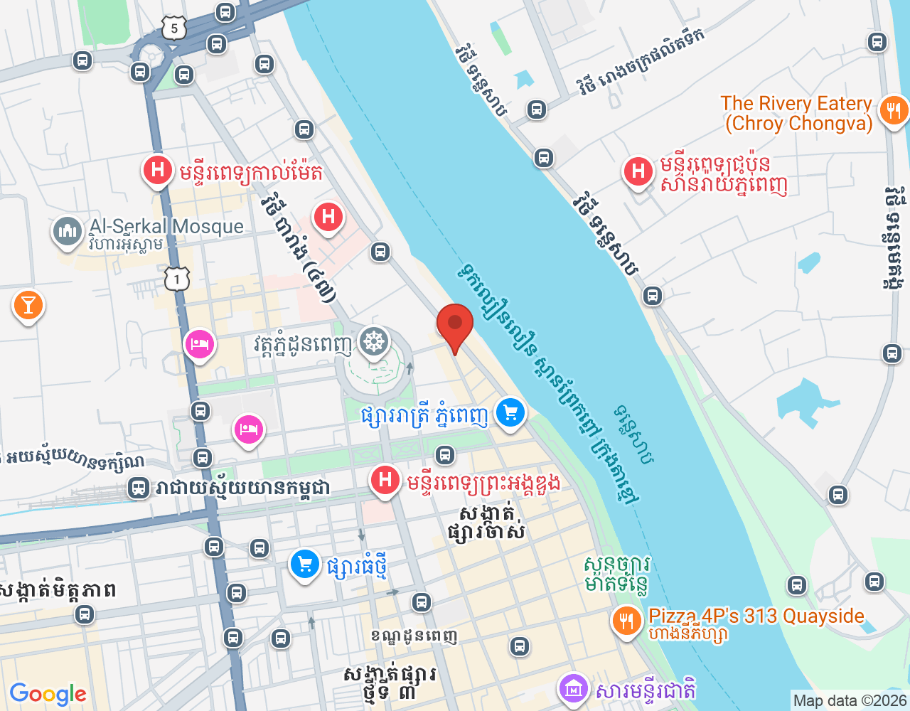 Commis II location map