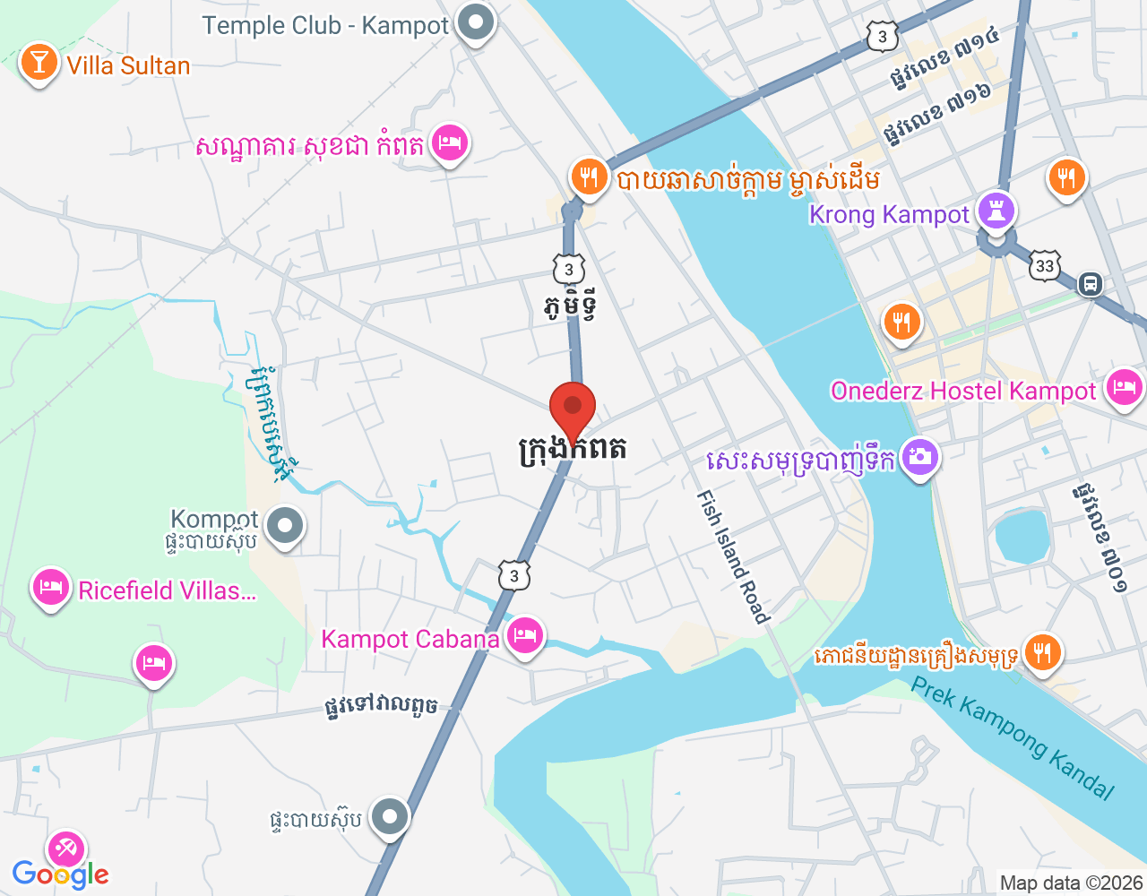 Barista location map